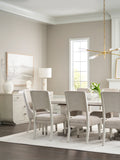 Brighton Trestle Table with Leaf Extension White with North Star Finish P378-DR-K2 Pulaski Furniture