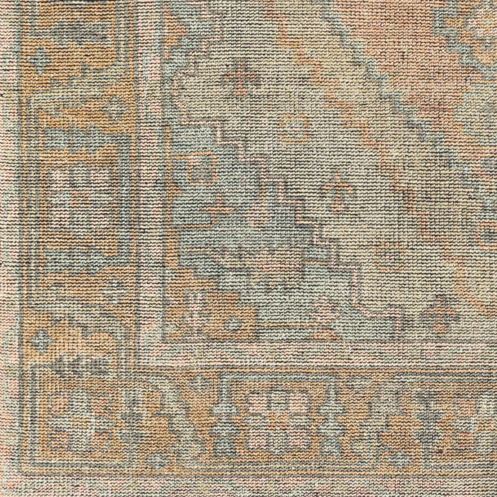 Surya Nirvana 2' X 3' Handmade Wool & Viscose Rug - Modern Vintage Style With Fringe For Timeless Elegance Dusty Coral Wool,Viscose Nvn2300-23