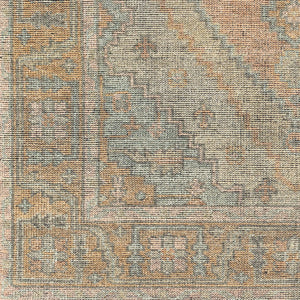 Surya Nirvana 2' X 3' Handmade Wool & Viscose Rug - Modern Vintage Style With Fringe For Timeless Elegance Dusty Coral Wool,Viscose Nvn2300-23