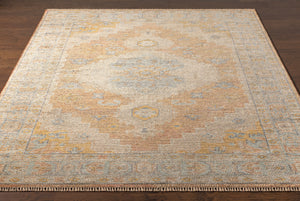 Nirvana NVN-2301 8' x 10' Handmade Rug NVN2301-810  Dusty Coral, Mustard, Beige, Medium Gray, Gray, Charcoal Surya
