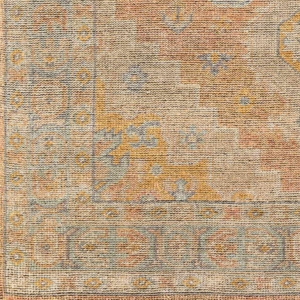 Surya Nirvana 2' X 3' Handmade Wool & Viscose Rug - Modern Vintage Style With Fringe For Timeless Elegance Dusty Coral Wool,Viscose Nvn2301-23