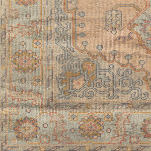 Surya Nirvana 2' X 3' Handmade Wool & Viscose Rug - Modern Vintage Style With Fringe For Timeless Elegance Dusty Coral Wool,Viscose Nvn2302-23