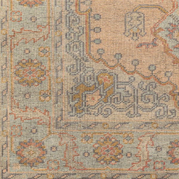 Surya Nirvana 2' X 3' Handmade Wool & Viscose Rug - Modern Vintage Style With Fringe For Timeless Elegance Dusty Coral Wool,Viscose Nvn2302-23