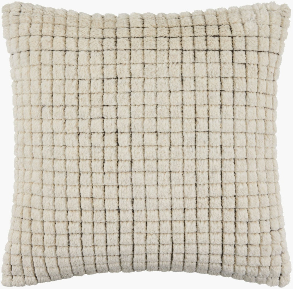 Surya Novoli Square Cotton Accent Pillow Handcrafted in India for Sofa or Reading Chair NVO004-2020D