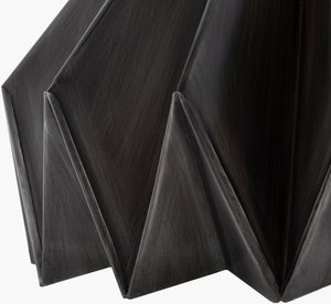 Surya Novara 16" Pendant Light - Modern Metal Design, Hand-finished Elegance For Your Home Decor Space Fixture, Black,Base, Light Gray,Cord, Black Iron Nvr-001