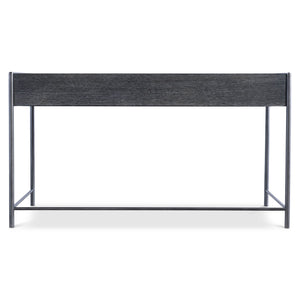 Bernhardt Bernhardt Outline Desk With Wire-Brushed Oak Kohl Top, Textured Atra Steel Frame, Soft-Close Drawer 360510