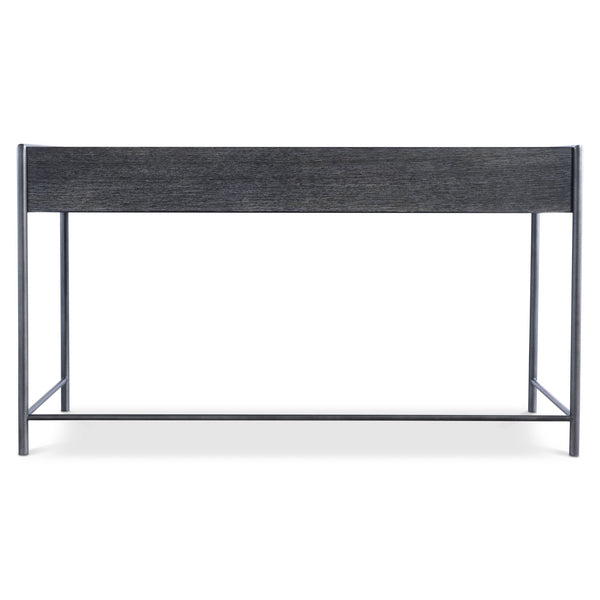 Bernhardt Bernhardt Outline Desk With Wire-Brushed Oak Kohl Top, Textured Atra Steel Frame, Soft-Close Drawer 360510