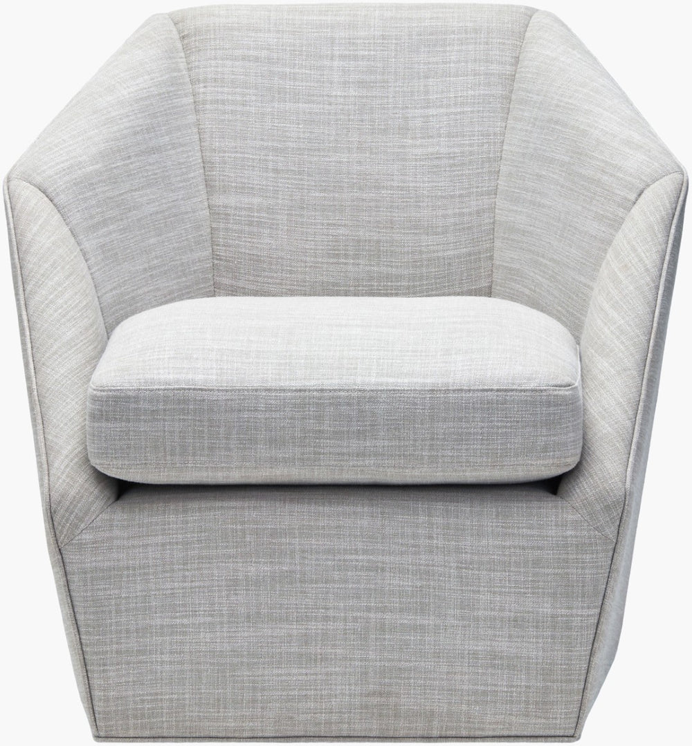 Surya Neve Accent Chair: Modern Minimalist Design, Plush Upholstery & Durable Construction For Every Space Upholstery, Light Gray,Base, Black Polyester,Linen,Poplar,Plywood,Rubber Wood,Polyurethane Foam,Dacron Nvv-001