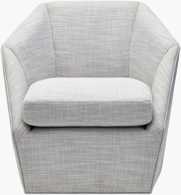 Surya Neve Accent Chair: Modern Minimalist Design, Plush Upholstery & Durable Construction For Every Space Upholstery, Light Gray,Base, Black Polyester,Linen,Poplar,Plywood,Rubber Wood,Polyurethane Foam,Dacron Nvv-001