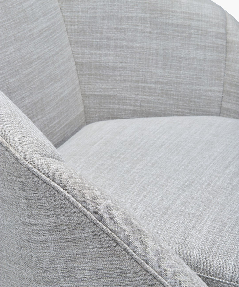 Surya Neve Accent Chair: Modern Minimalist Design, Plush Upholstery & Durable Construction For Every Space Upholstery, Light Gray,Base, Black Polyester,Linen,Poplar,Plywood,Rubber Wood,Polyurethane Foam,Dacron Nvv-001