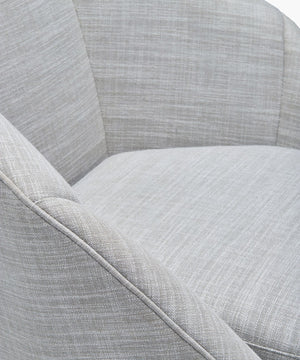 Surya Neve Accent Chair: Modern Minimalist Design, Plush Upholstery & Durable Construction For Every Space Upholstery, Light Gray,Base, Black Polyester,Linen,Poplar,Plywood,Rubber Wood,Polyurethane Foam,Dacron Nvv-001