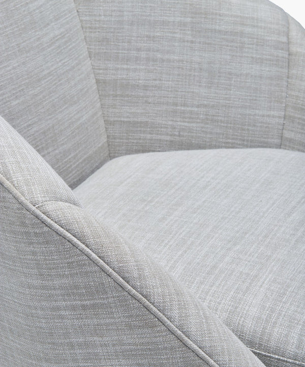 Surya Neve Accent Chair: Modern Minimalist Design, Plush Upholstery & Durable Construction For Every Space Upholstery, Light Gray,Base, Black Polyester,Linen,Poplar,Plywood,Rubber Wood,Polyurethane Foam,Dacron Nvv-001