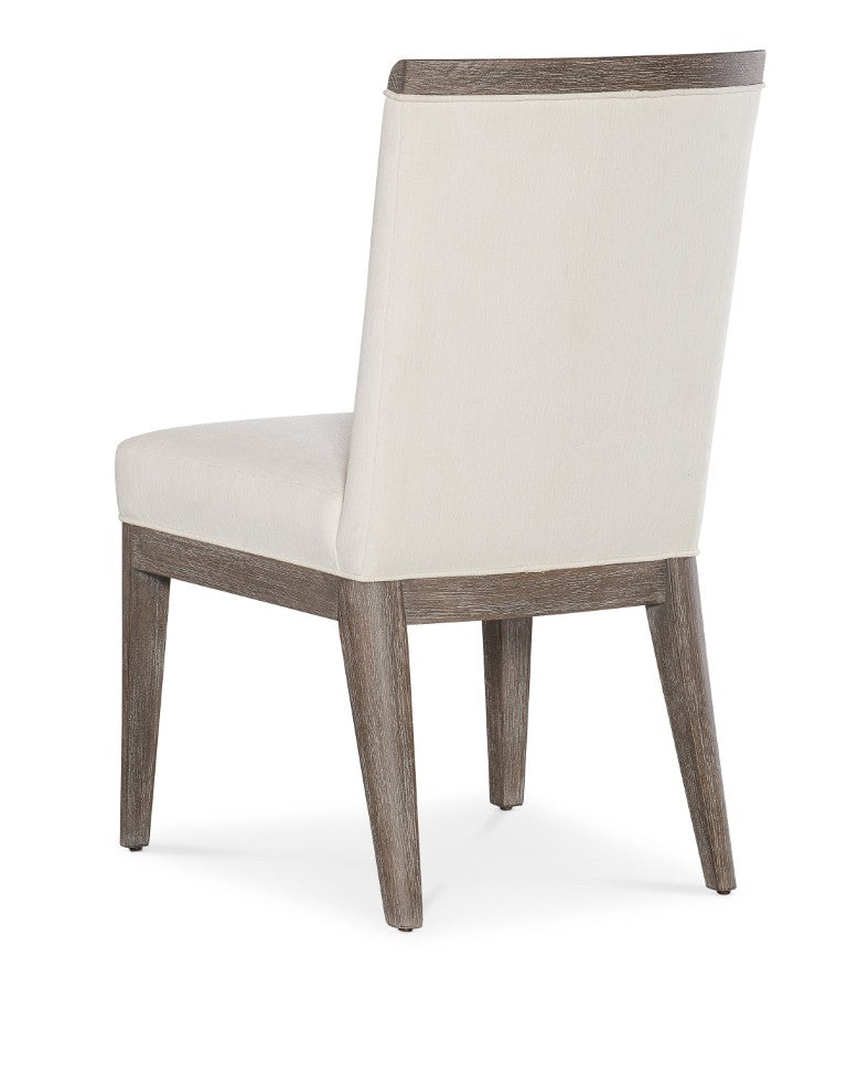 Hooker Furniture Modern Upholstered Mood Side Chair — Cottony Comfort, Wire‑Brushed Oak Trim, Versatile Dining Accent 6850-75411-89