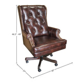 Parker House Parker Living - Leather Desk Chair Havana with Brown Base Top Grain Leather with Match (X) DC#112-HA