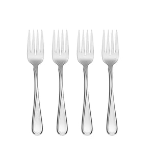 Lenox Oneida Flight Everyday Flatware Salad Forks, Set of 4 Metallic, STAINLESS METAL 2865004A