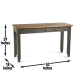 Steve Silver Bear Creek Sofa Table Brown BC700SB