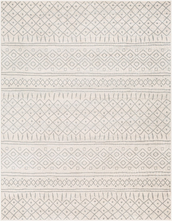 Livabliss Norwich Geometric Area Rug Turkish Machine Woven Polypropylene for Living Room Medium Gray, Sl 7'10" x 10'3" NWC2303-710103