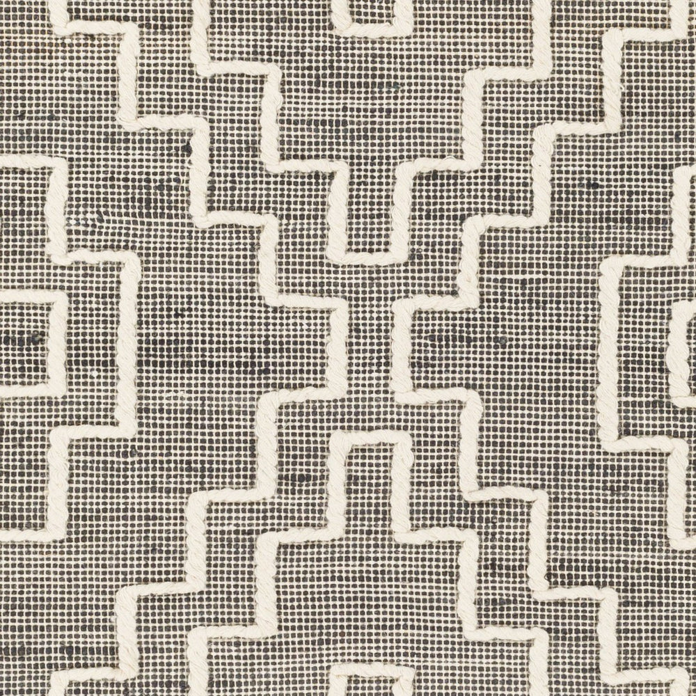 Livabliss Norwood Jute Wool Flatweave Runner Rug Global Artisan Pattern for Hallway or Entryway Charcoal, Cream 2'6" x 8' NWD2301-268