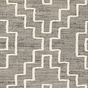 Livabliss Norwood Jute Wool Flatweave Runner Rug Global Artisan Pattern for Hallway or Entryway Charcoal, Cream 2'6" x 8' NWD2301-268