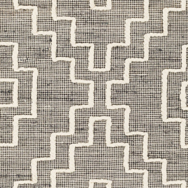 Livabliss Norwood Jute Wool Flatweave Runner Rug Global Artisan Pattern for Hallway or Entryway Charcoal, Cream 2'6" x 8' NWD2301-268