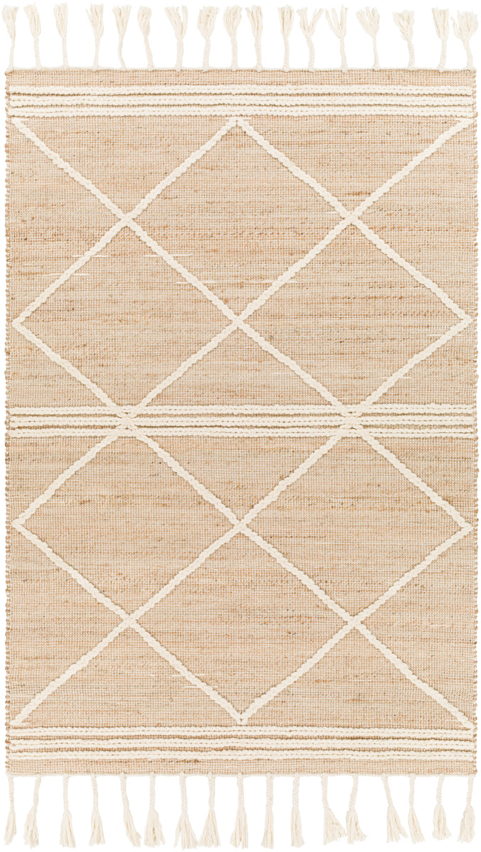 Norwood NWD-2304 6' x 9' Handmade Rug NWD2304-69  Tan, Cream Surya