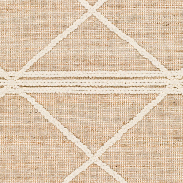 Livabliss Norwood Handwoven Wool Jute Runner Rug with High Low Texture for Hallways Tan, Cream 8'10" x 12' NWD2304-81012
