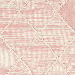 Livabliss Norwood Hand Woven Wool Flatweave Rug with Fringe Boho Global Accent Decor Light Pink, Cre 5' x 7'6" NWD2309-576