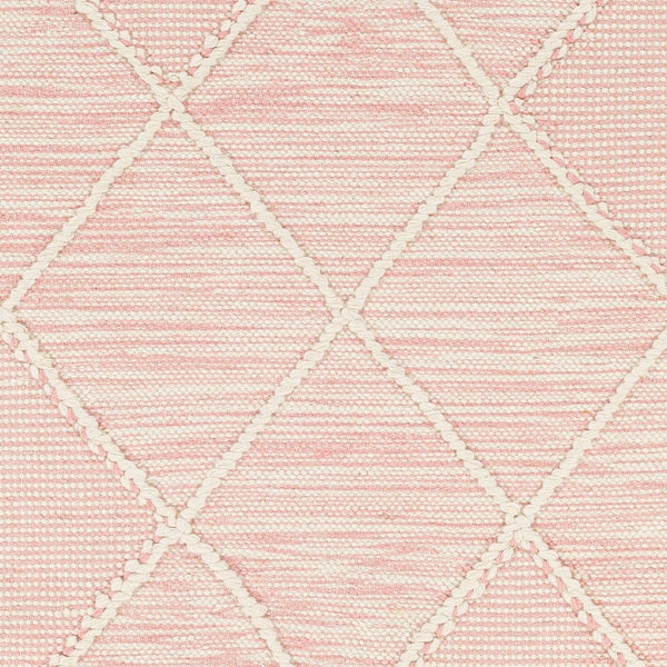 Livabliss Norwood Hand Woven Wool Flatweave Rug with Fringe Boho Global Accent Decor Light Pink, Cre 5' x 7'6" NWD2309-576