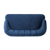 Christopher Knight Home® - Noble House - Amaia Mid-Century Modern Velvet Sofa with Seashell Backrest