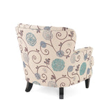 Christopher Knight Home® - Noble House - Tafton White And Blue Floral Fabric Club Chair