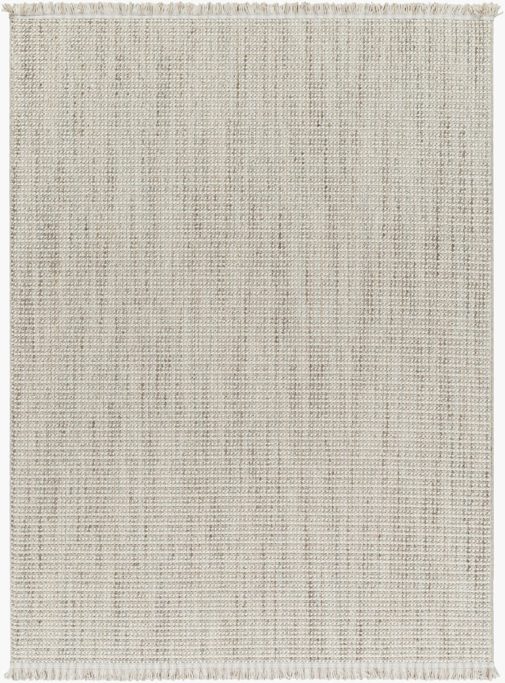 Livabliss New Delhi Moroccan Geometric Polyester Accent Rug with Fringe for Entryway or Bedside Cream, Light Gr 3'10" x 5'7" NWH2303-31057