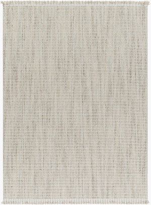Livabliss New Delhi Moroccan Geometric Polyester Accent Rug with Fringe for Entryway or Bedside Cream, Light Gr 3'10" x 5'7" NWH2303-31057