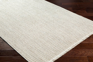 Livabliss New Delhi Moroccan Geometric Polyester Accent Rug with Fringe for Entryway or Bedside Cream, Light Gr 3'10" x 5'7" NWH2303-31057