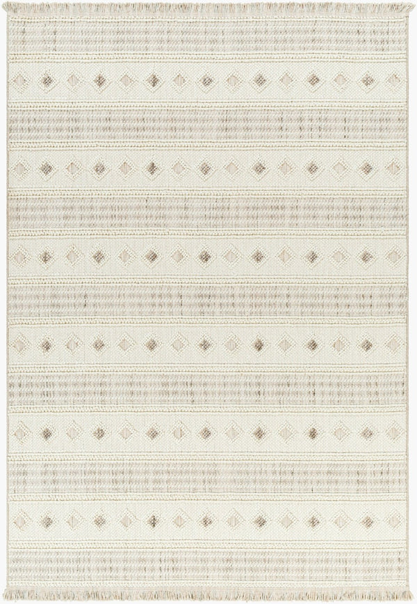 Livabliss New Delhi Moroccan Bohemian Polyester Area Rug with Fringe for Living Dining Rooms NWH2306-81112
