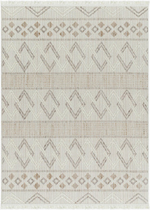 Livabliss New Delhi Global Motif Polyester Area Rug with Fringe for Living or Dining Rooms NWH2309-81112