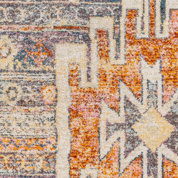 Livabliss New Mexico Southwestern Geometric Polypropylene Accent Rug for Entryways and Hallways Blue, Light Blu 2'7" x 10' NWM2310-2710