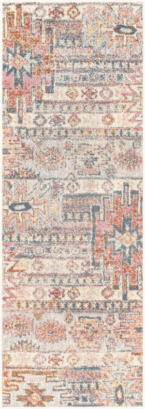 Livabliss New Mexico Rustic Runner Rug Polypropylene Farmhouse Hallway Medium Pile Entryway Light Slate, Ru 2'7" x 7'3" NWM2311-2773