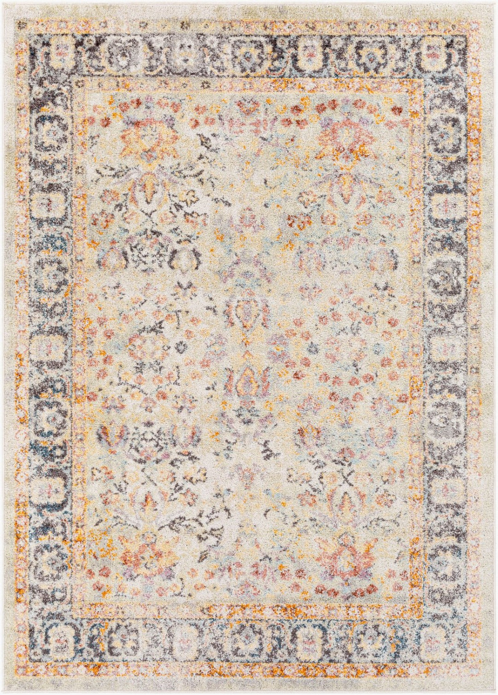 Livabliss New Mexico Collection Traditional Polypropylene Woven Rug for Entryways and Hearths NWM2356-23