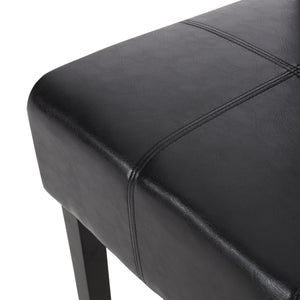 English Elm Pertica Upholstered Dining Chair Set of 2 with T-stitch Detail for Modern 38541.00PUMDNT