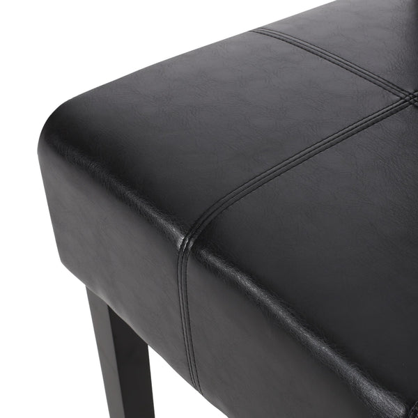 English Elm Pertica Upholstered Dining Chair Set of 2 with T-stitch Detail for Modern 38541.00PUMDNT
