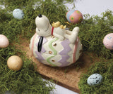 Lenox Peanuts Easter Snoopy Covered Candy Dish Multi, IVORY PORCELAIN 895685