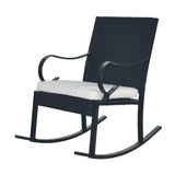 Christopher Knight Home® - Noble House - Harmony Outdoor Wicker Rocking Chair With Cushion