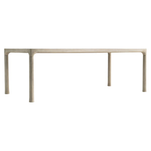 Bernhardt Bernhardt Siesta Key Carbonized Teak 88" Outdoor Dining Table Sea Oat Finish Slatted Classic Elegance X06222