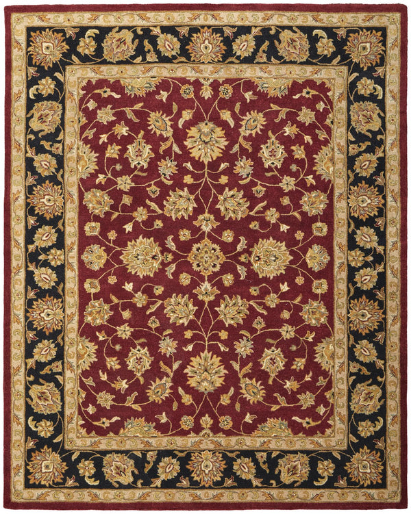 Feizy Rugs Wagner Hand Tufted Wool Oriental Rug - Durable, Stain-resistant Design Perfect For High-traffic Areas Red,Black,Gold Wool Wgr8942fredblkf00
