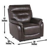 Steve Silver Fortuna Recliner Power/Power Coffee FT850CC