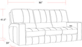 Parker Living Rockford - Verona Saddle Power Reclining Sofa Loveseat and Recliner Verona Saddle MROC-321PH-VSA Parker House
