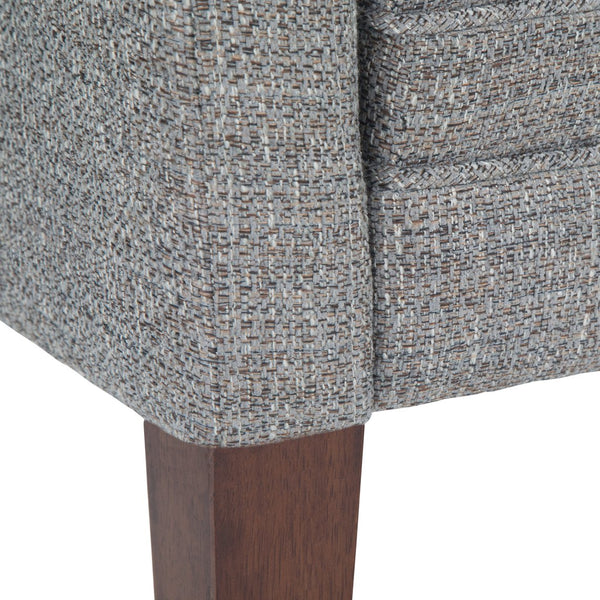 English Elm Parris Upholstered Bench with Tweed Fabric, High-Density Foam & Springs, Versatile Entryway Seat Gray B136P159229