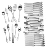 Lenox Chelse Muse 65-Piece Flatware Set Metallic, STAINLESS METAL 883706