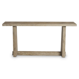 Bernhardt Bernhardt Tribeca Solid White Oak Console Table 72" W Aurum Finish Tapered Legs Rustic-Modern Appeal 333910