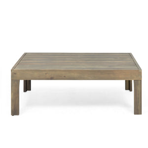 English Elm Christopher Knight Home® - Outdoor 4-Piece Acacia Wood Chat Set With Wicker Accents & Cushions – Perfect For Stylish Gatherings 68942.00DGRY-2_70141.00DGRY